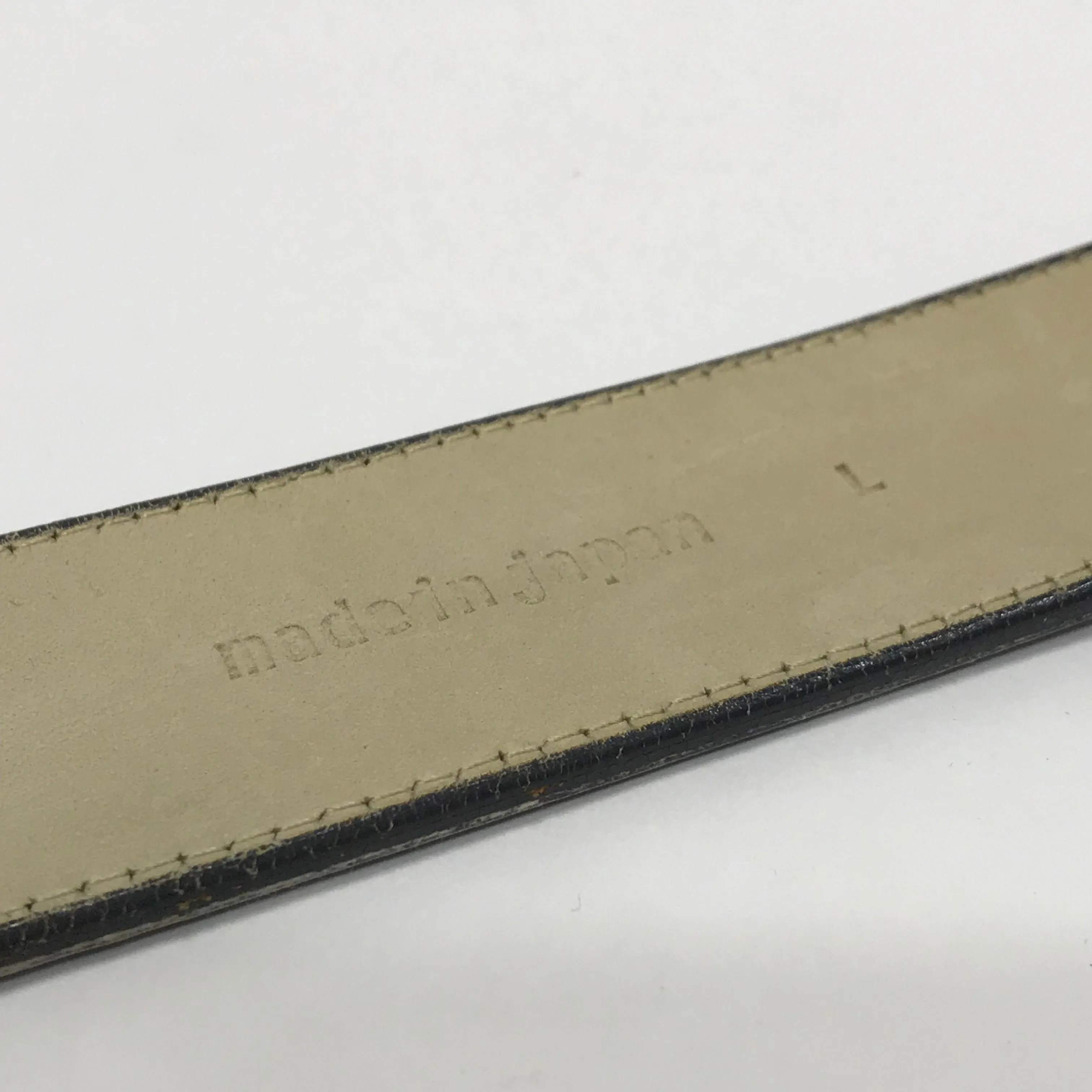 [L] A Bathing Ape Bape Vintage Psyche Sta Camo Leather Belt