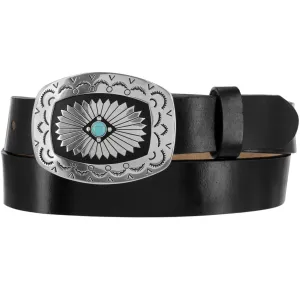 Ladies Black Tony Lama Santa Rosa Belt