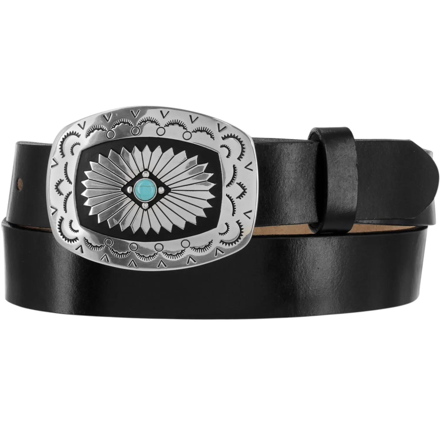 Ladies Black Tony Lama Santa Rosa Belt