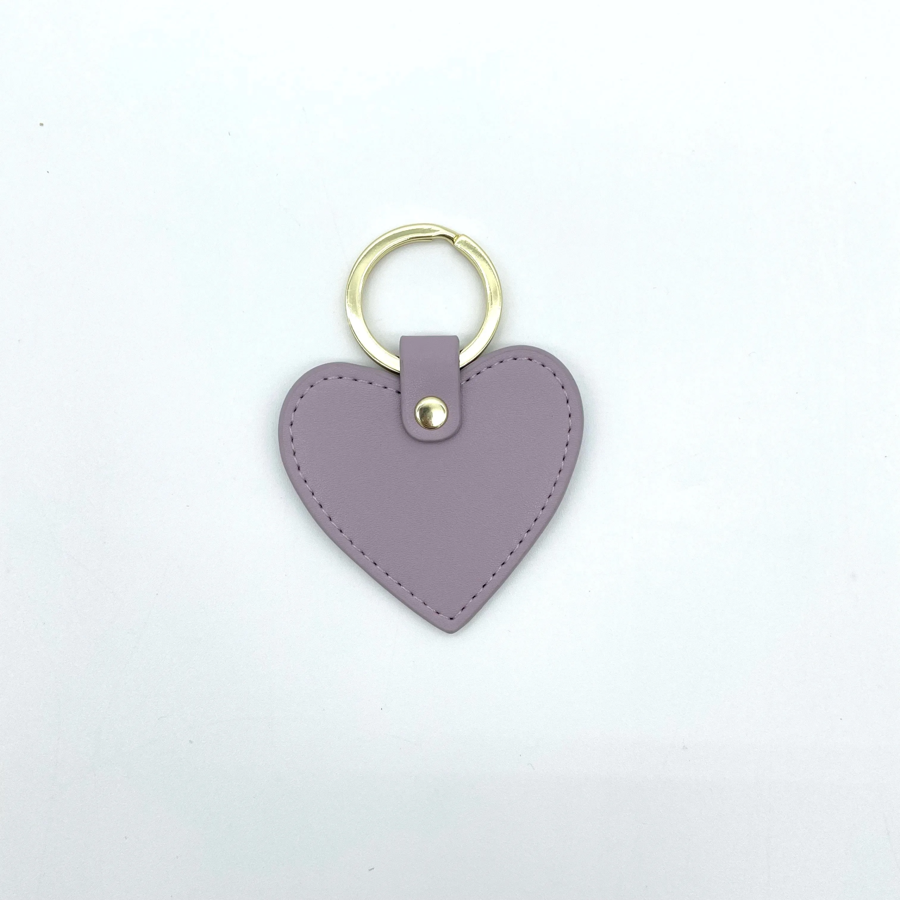 Leather Heart Keychain