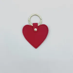 Leather Heart Keychain