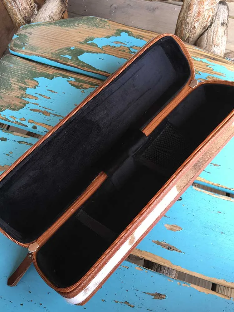 Leather   Hide Curling Iron Case