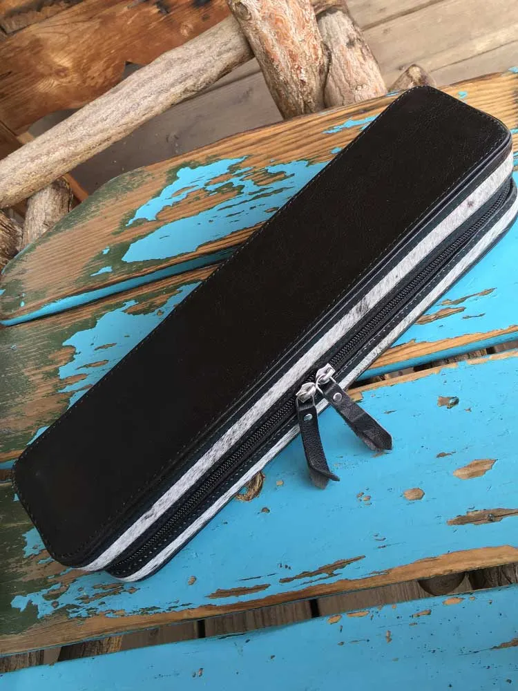 Leather   Hide Curling Iron Case