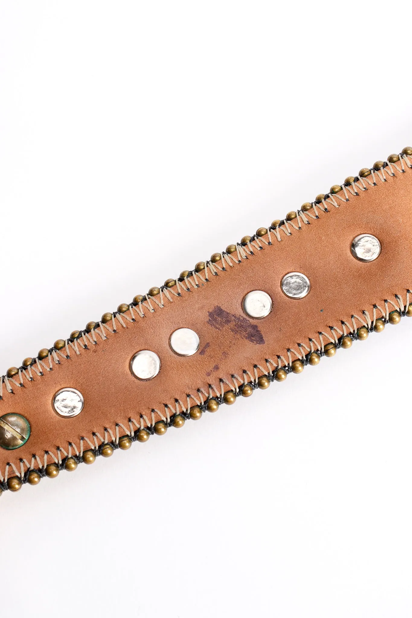 Leather Metal Snake Belt II