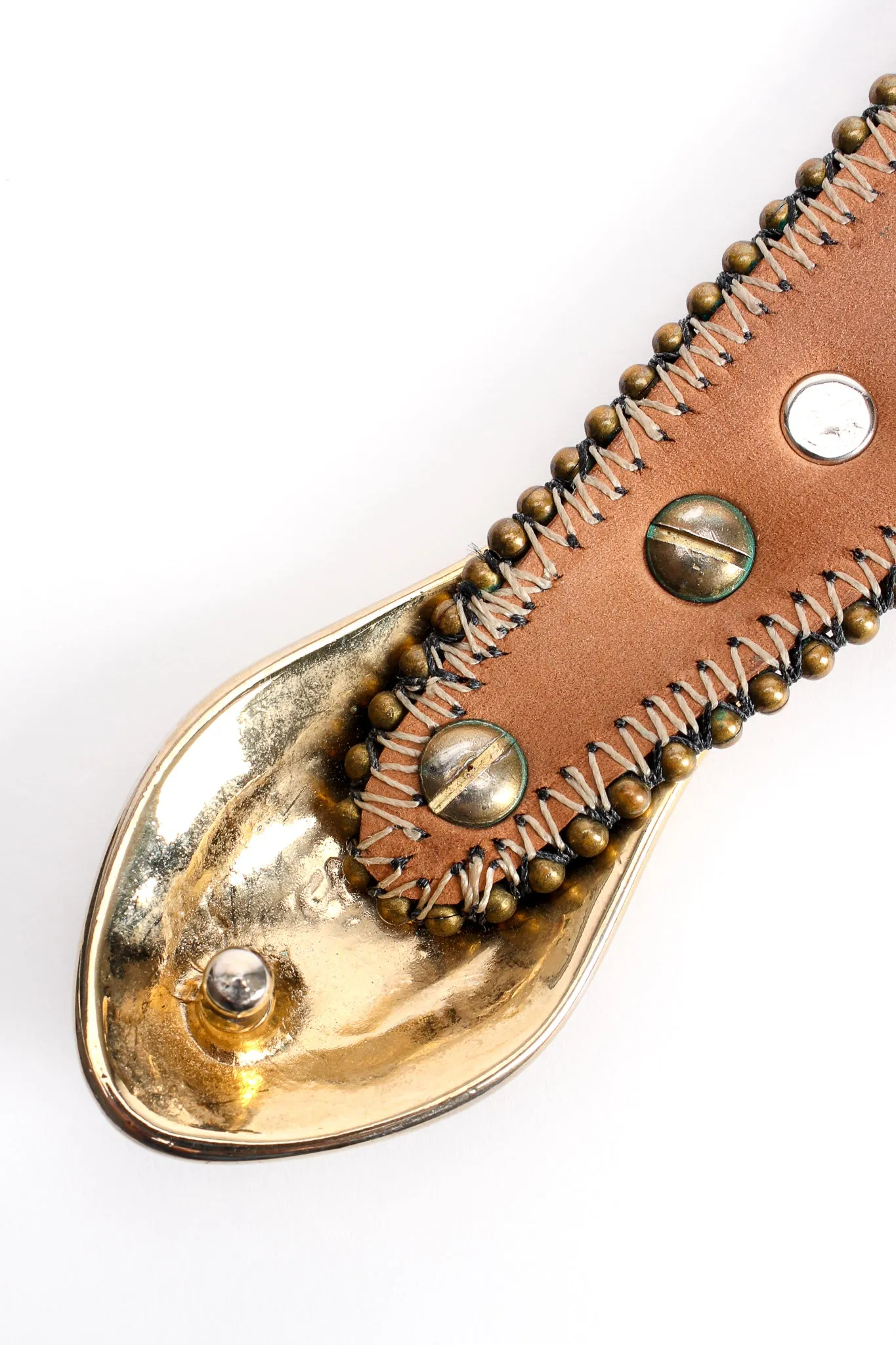 Leather Metal Snake Belt II