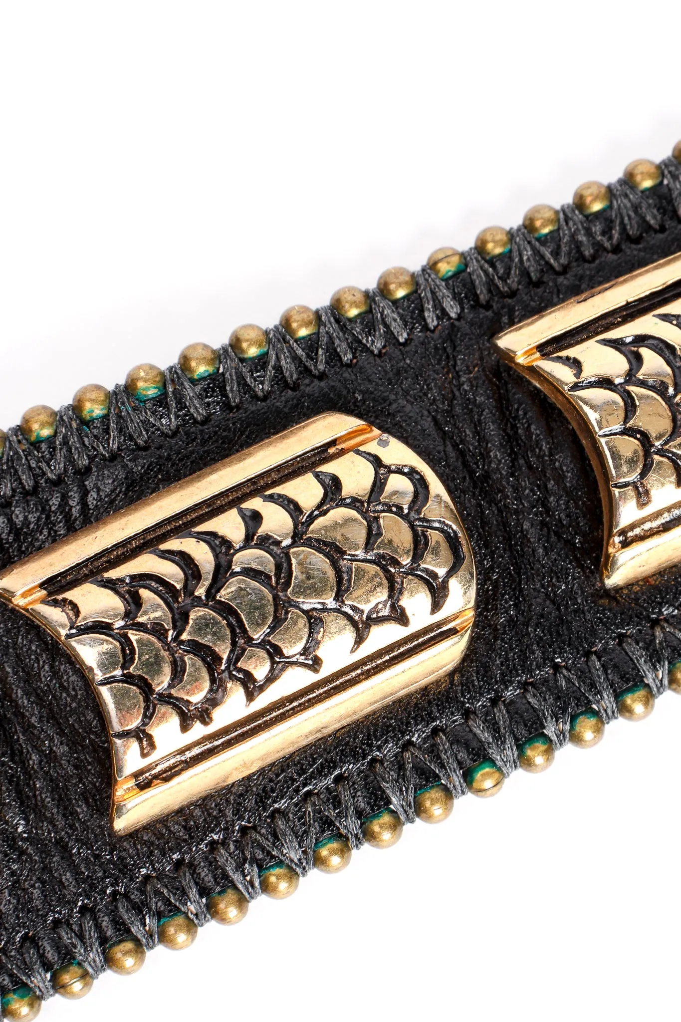 Leather Metal Snake Belt II