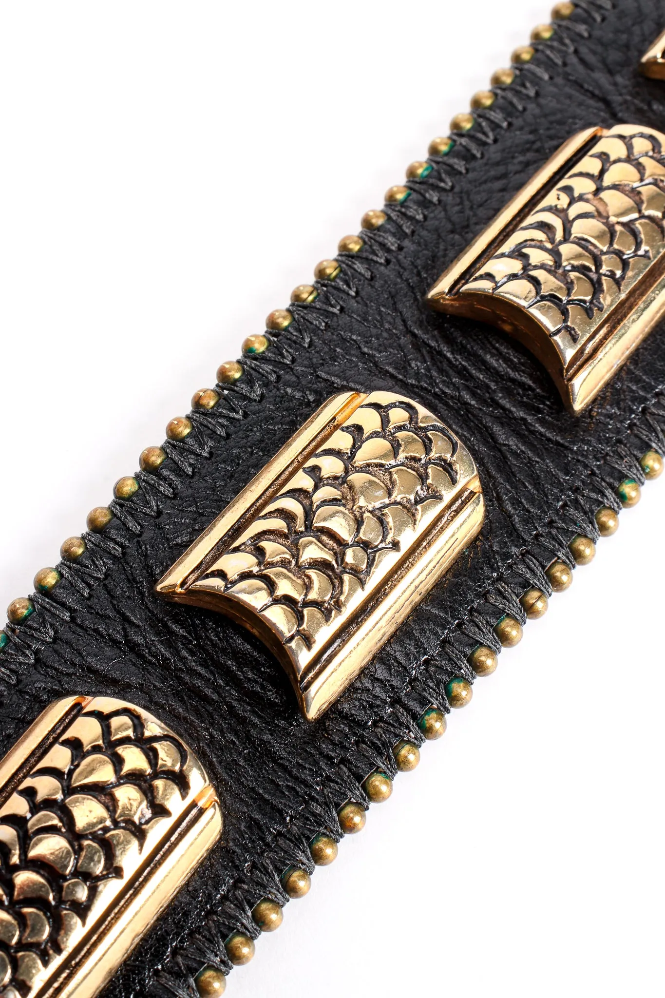 Leather Metal Snake Belt II