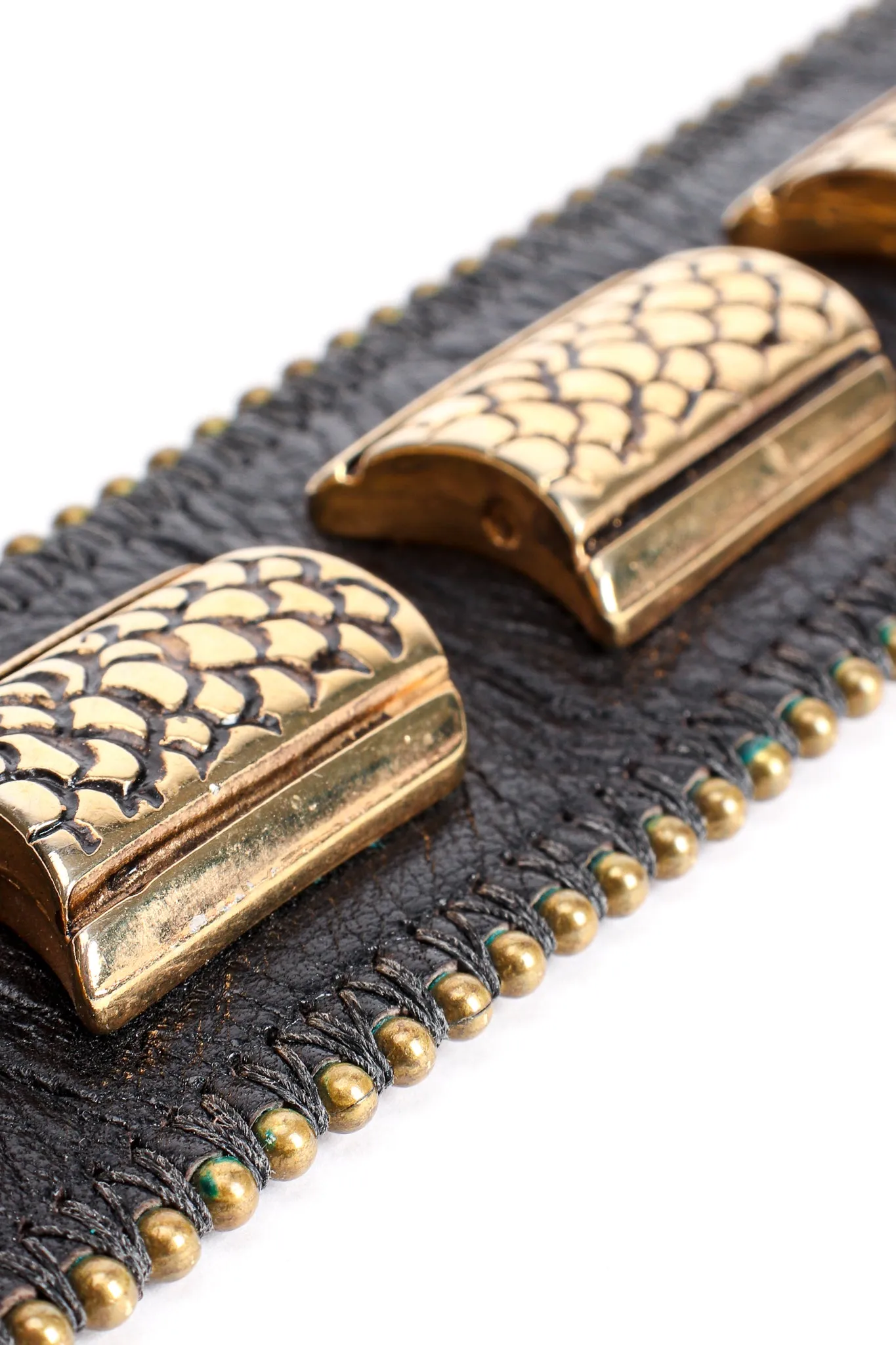 Leather Metal Snake Belt II