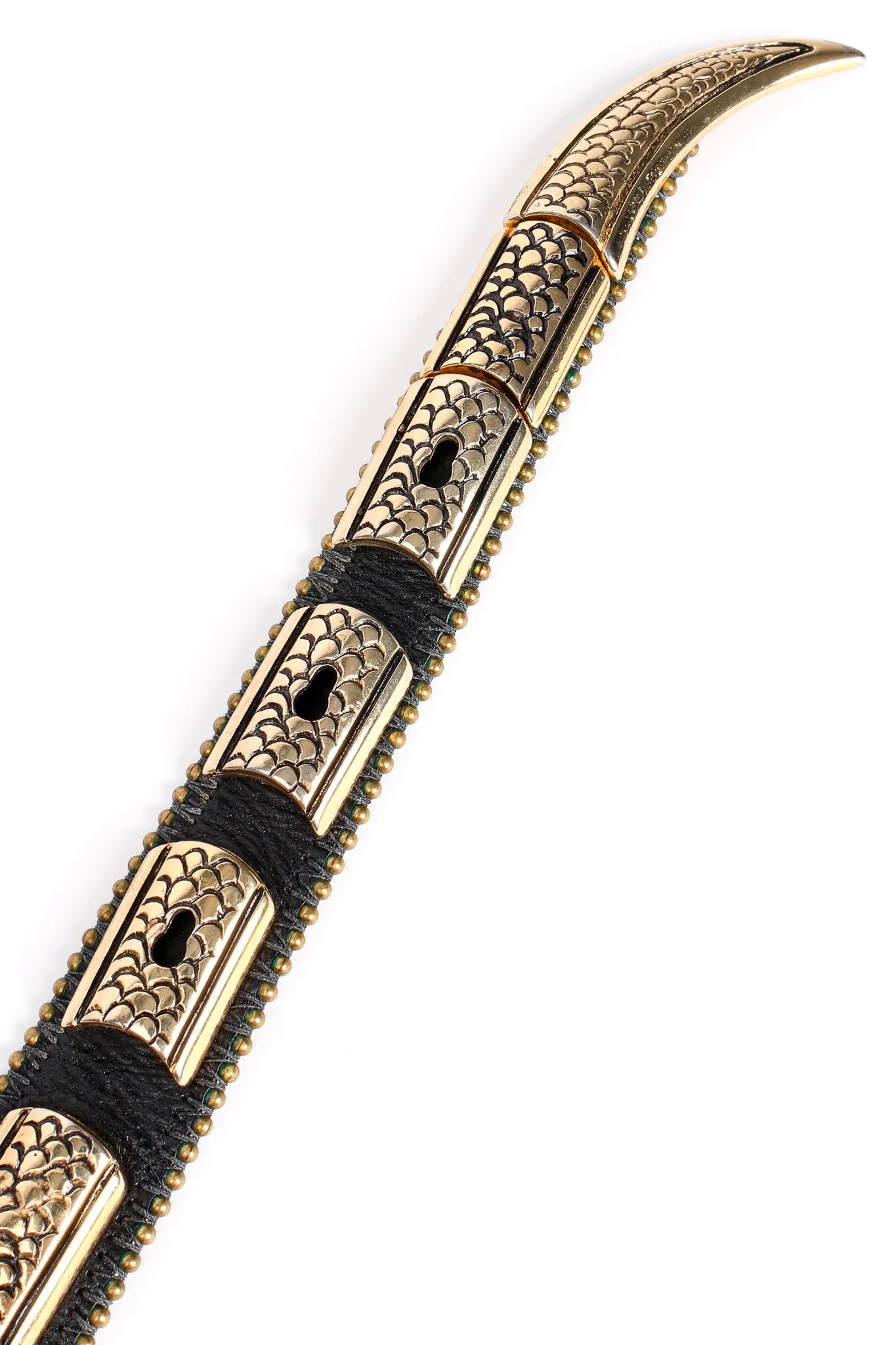 Leather Metal Snake Belt II