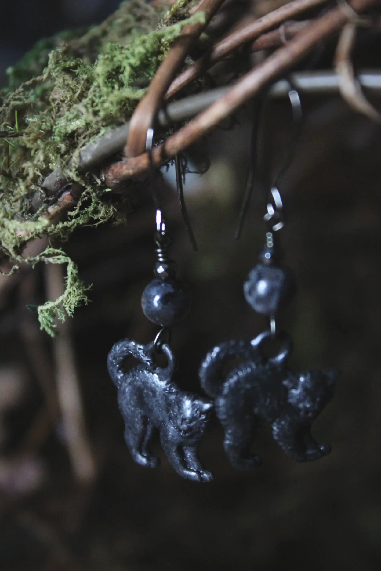 Legend & Lore  | Jinx. LAST PAIR. Gemstone Charm Earrings.