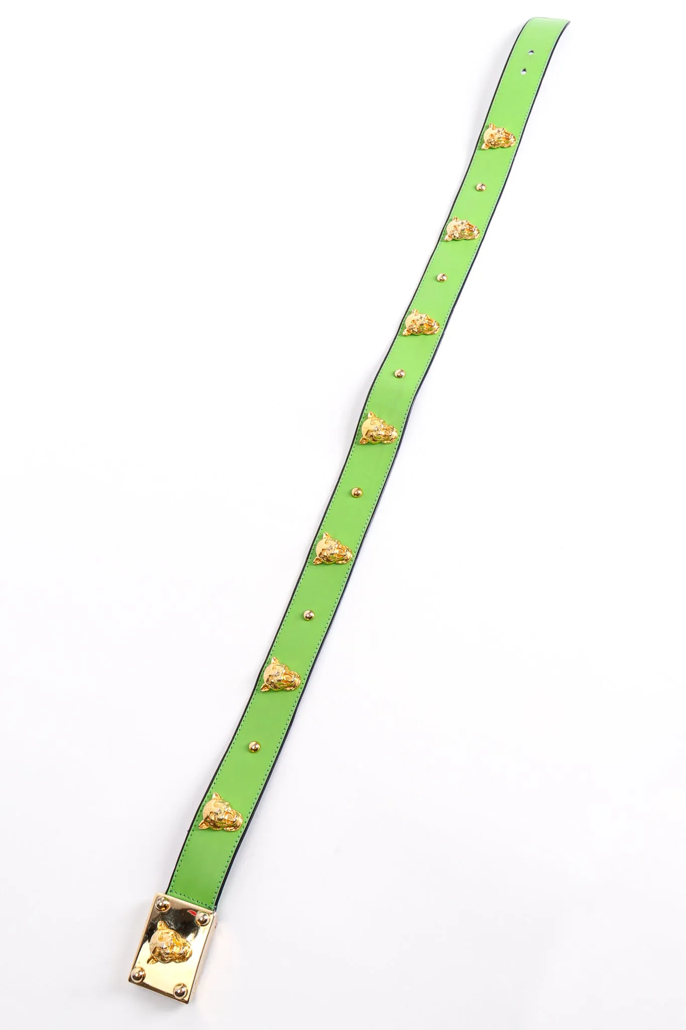 Leopard Stud Buckle Belt