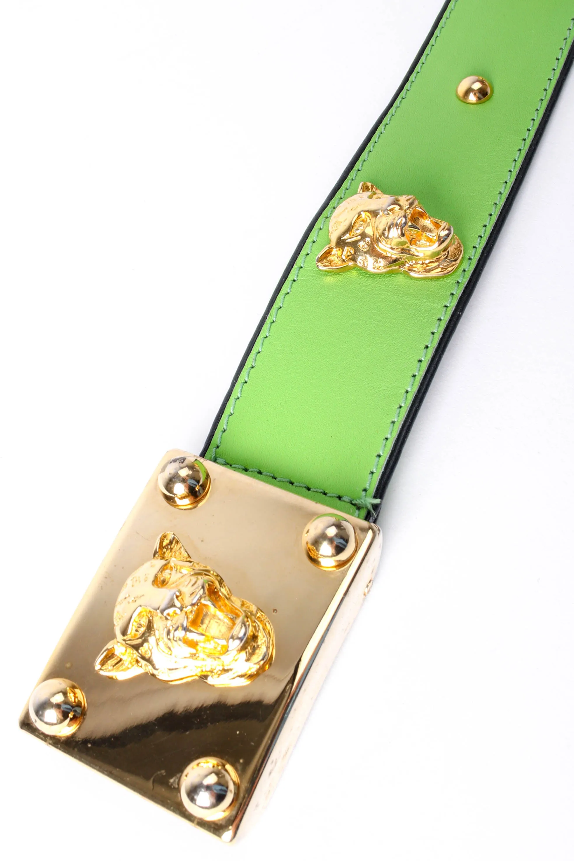Leopard Stud Buckle Belt