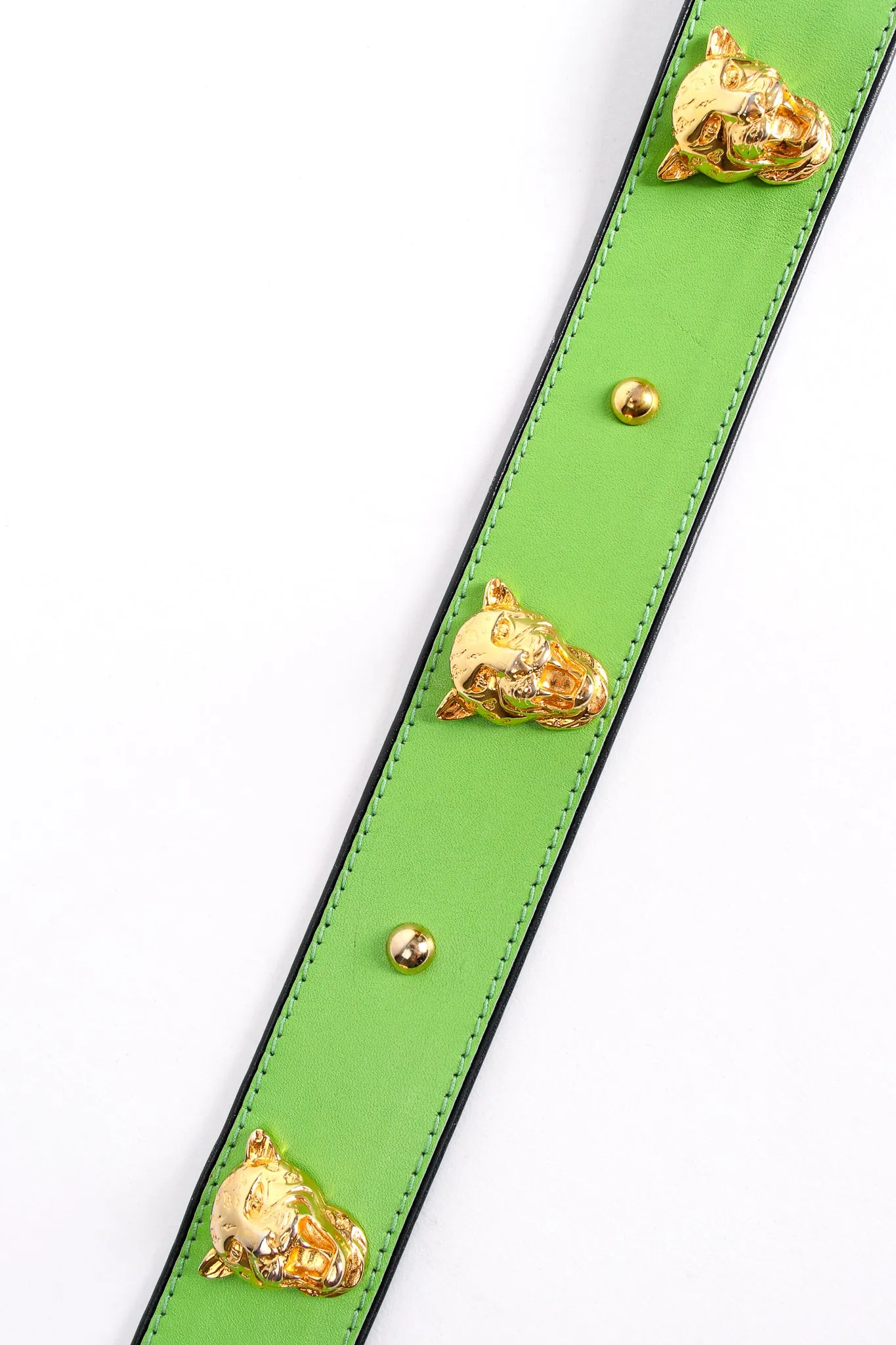 Leopard Stud Buckle Belt