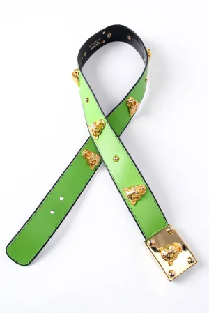 Leopard Stud Buckle Belt