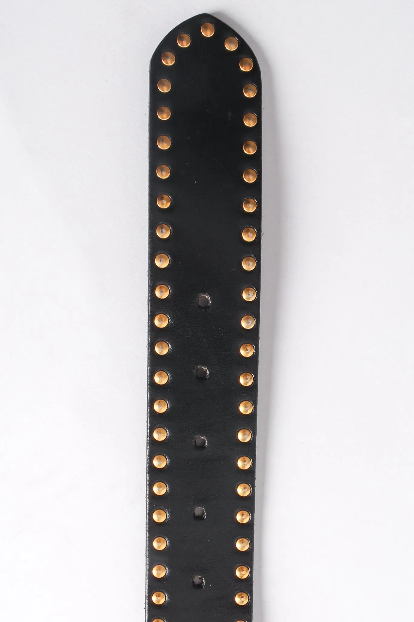 Lion Studded Leather Belt