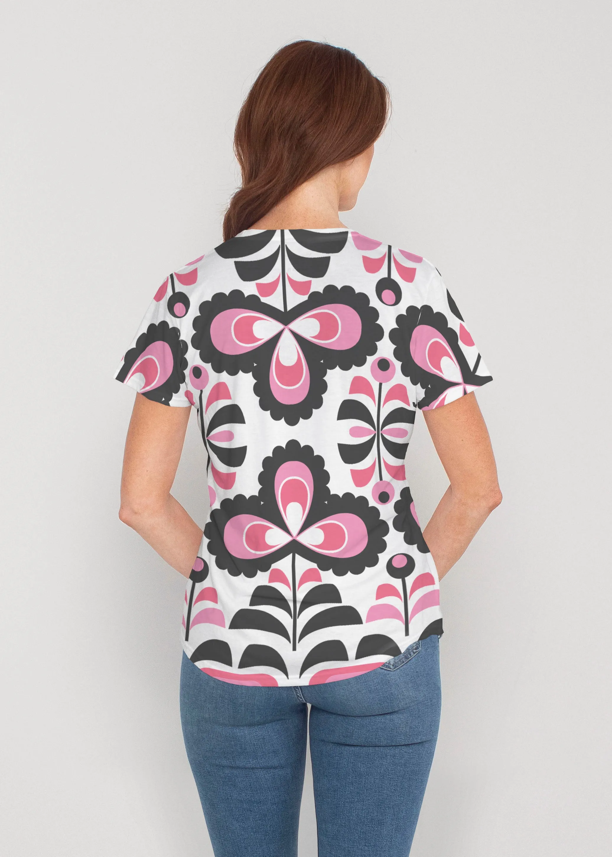 Lolly (8090) ~ Contoured Tri-Blend Scoop Tee
