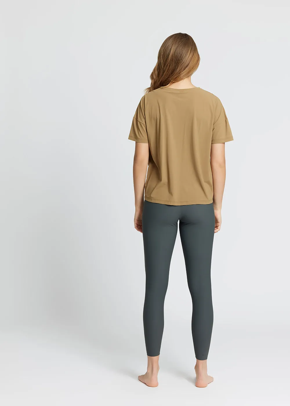 Loose Tee Vela - golden brown