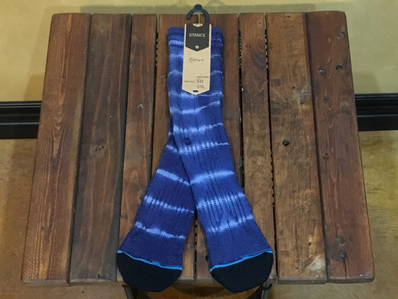 M532A16RIP Stance Ripple Socks Navy