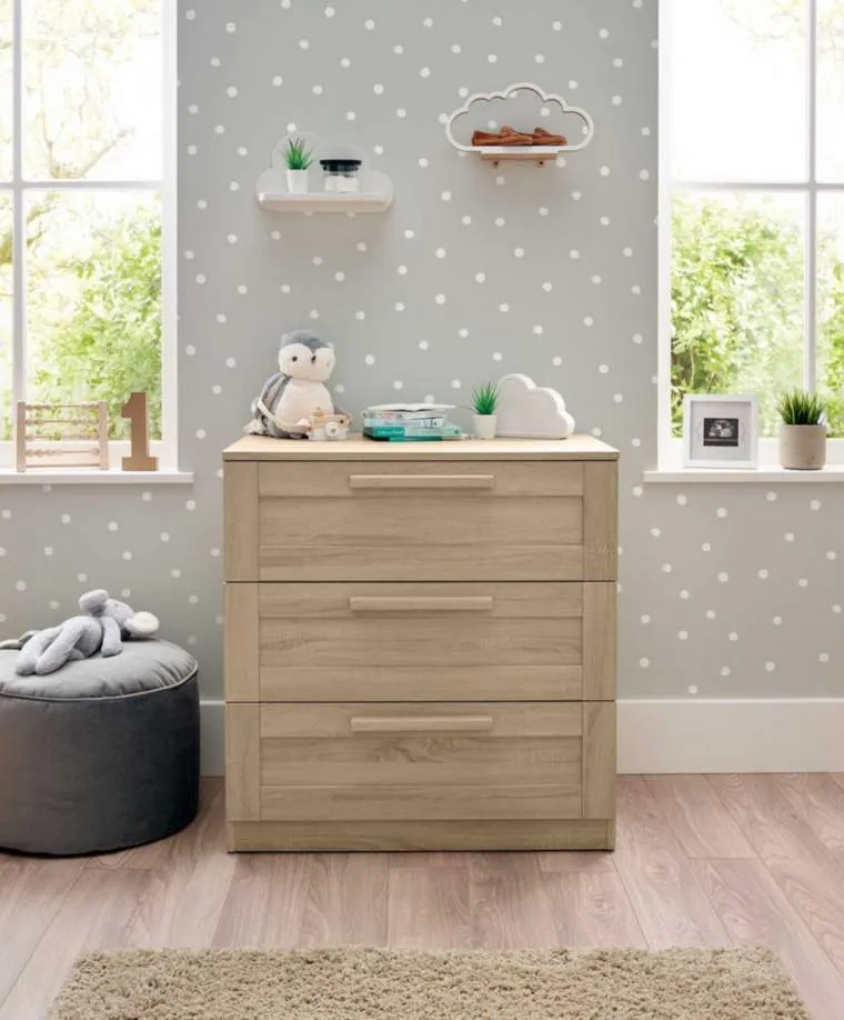 Mamas & Papas Atlas 3pc Furniture Set - Light Oak