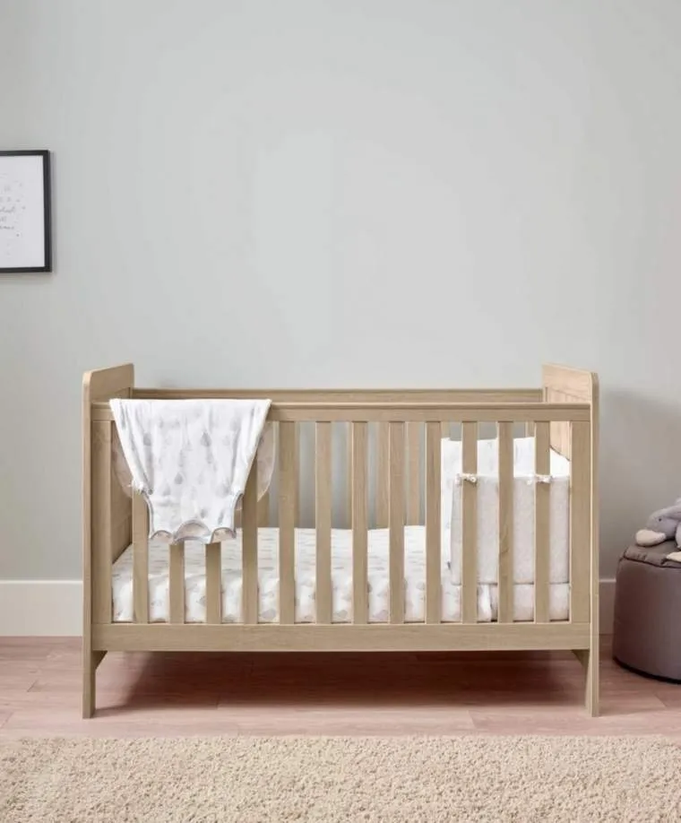 Mamas & Papas Atlas Cot / Toddler Bed - Light Oak
