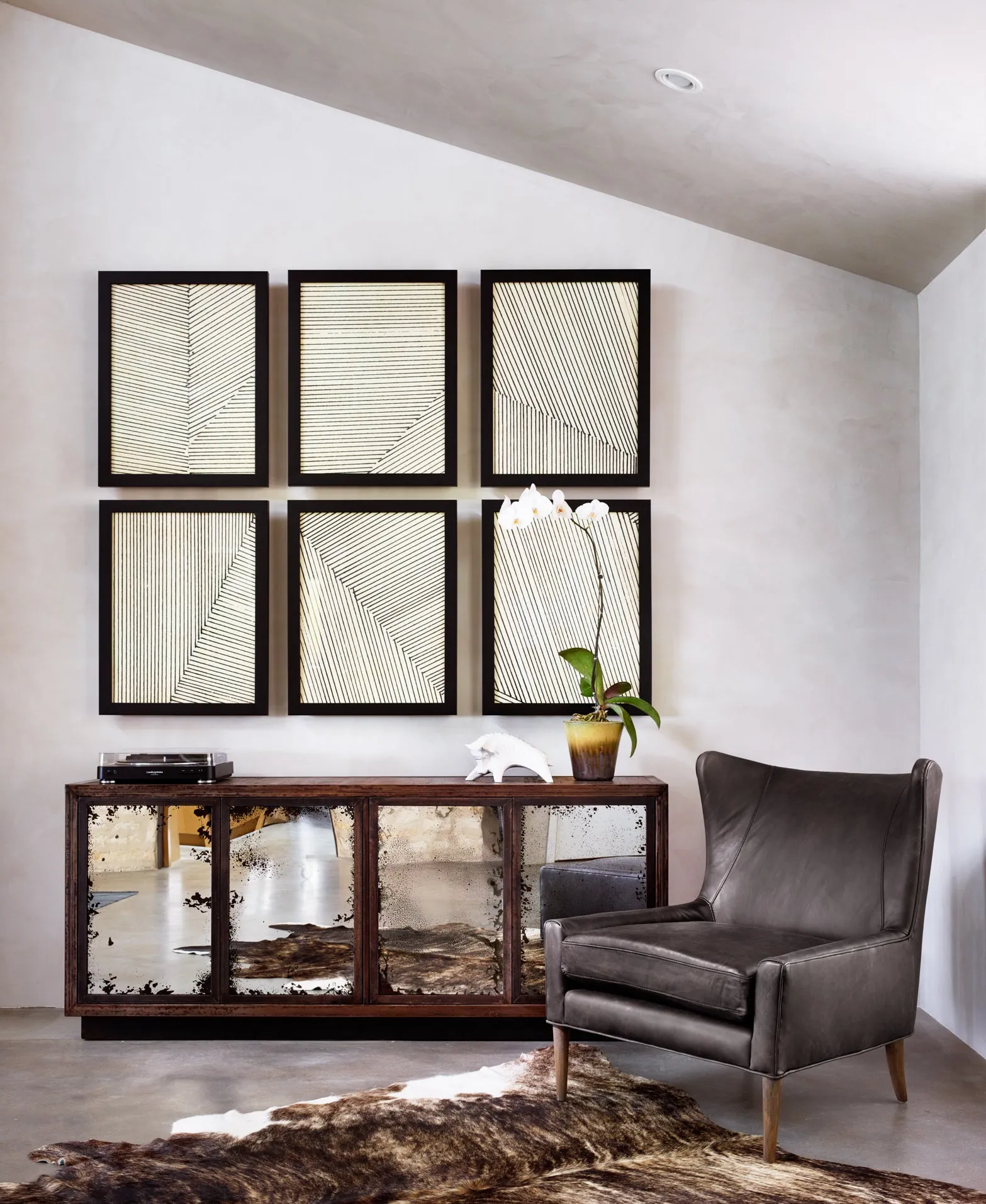 Marlow Wing Chair - Vintage Black