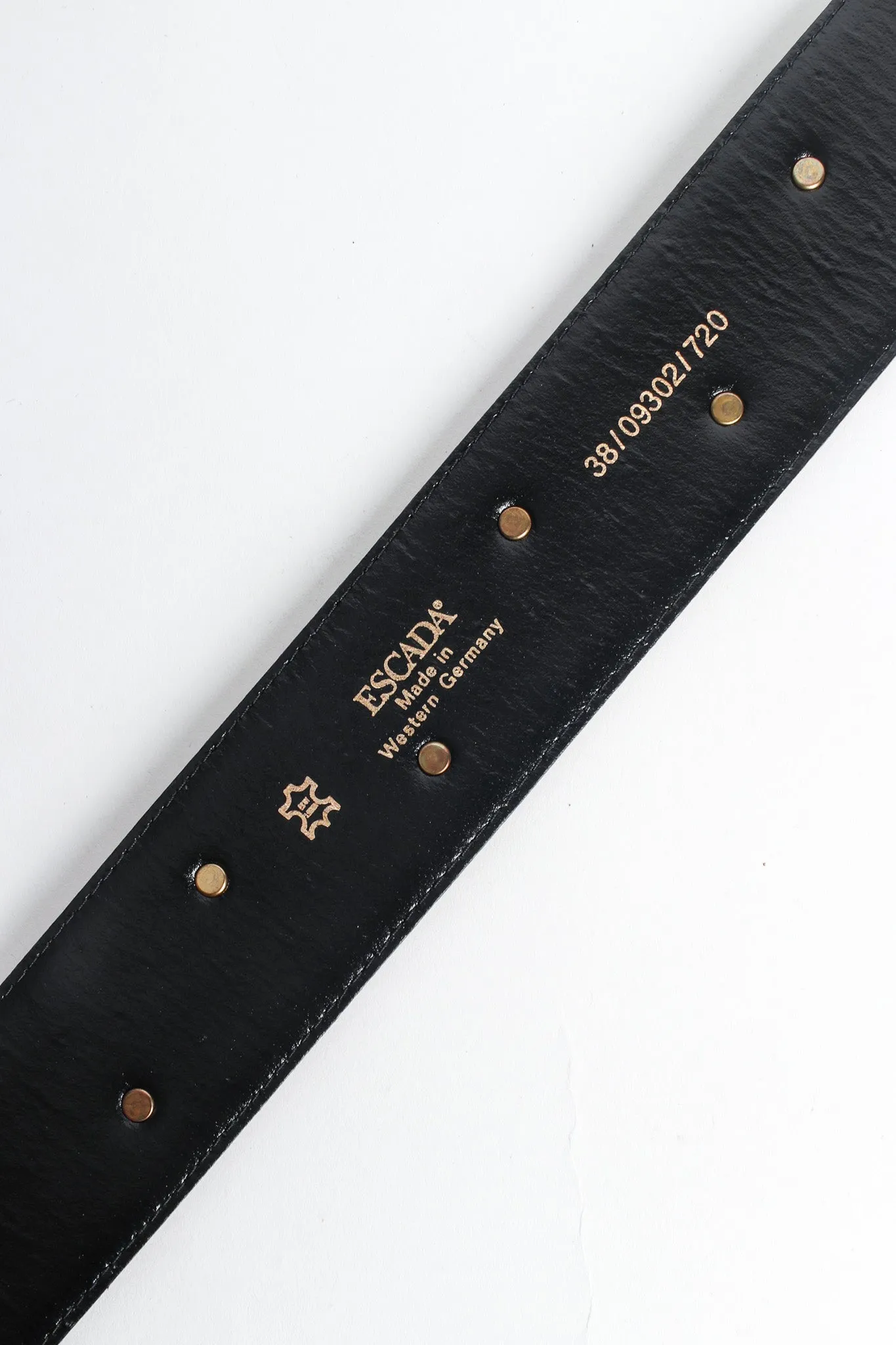Medallion Stud Leather Belt