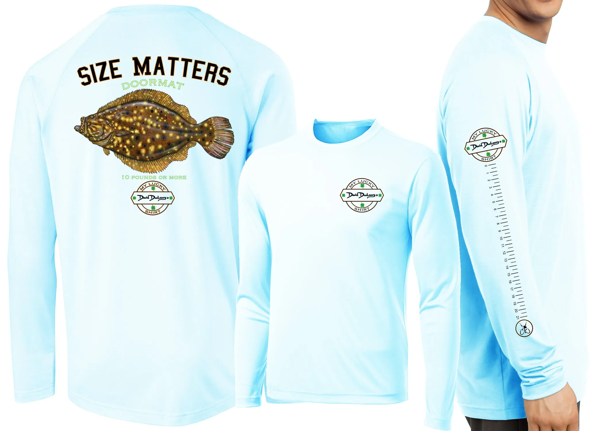 Men’s Performance Size Matters Flounder Long Sleeve