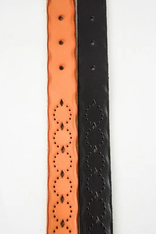 MILA LEATHER BELT BLACK