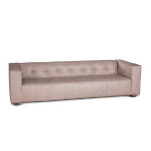 Milano Cream Leather Sofa