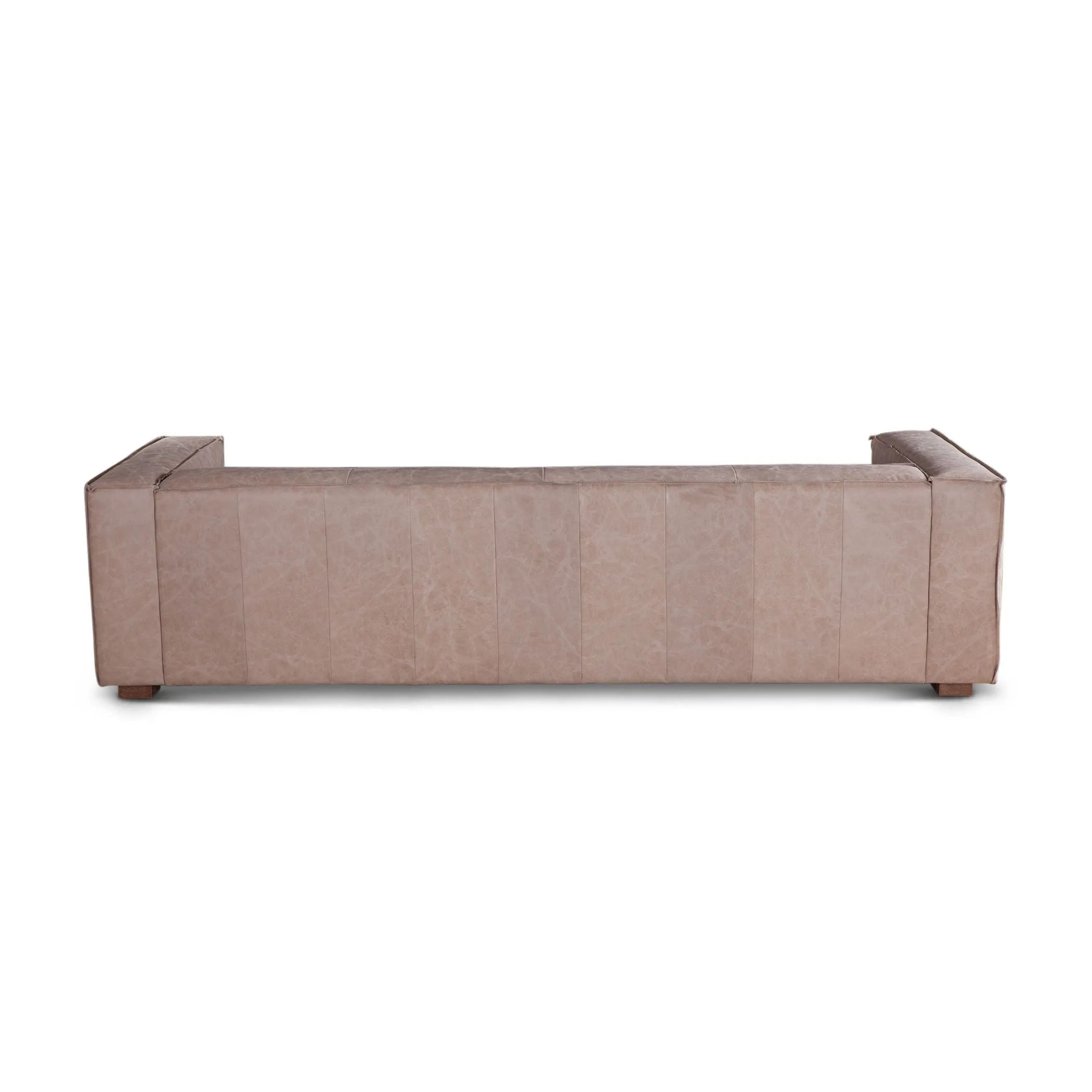 Milano Cream Leather Sofa