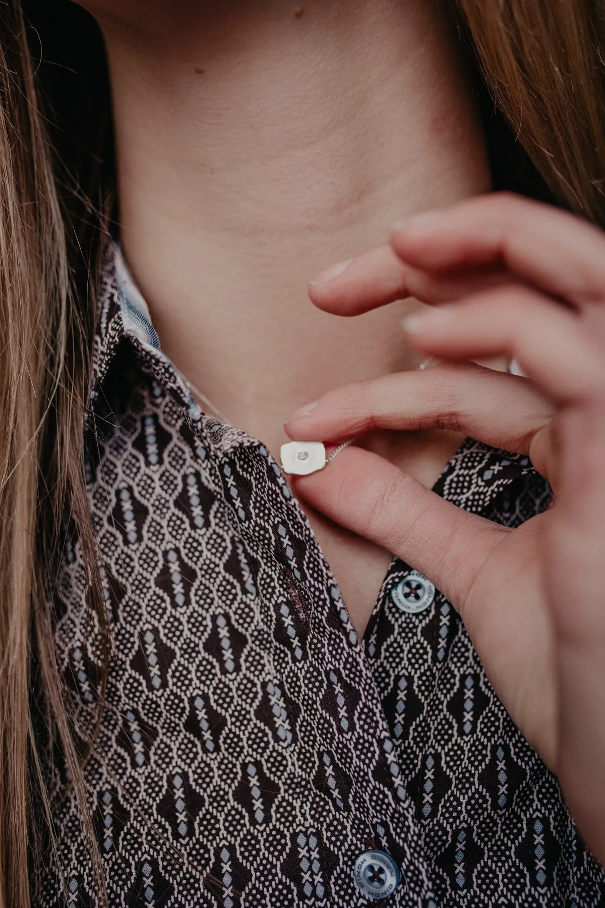 *Mini* Initial Buckle Necklace (2 Options)