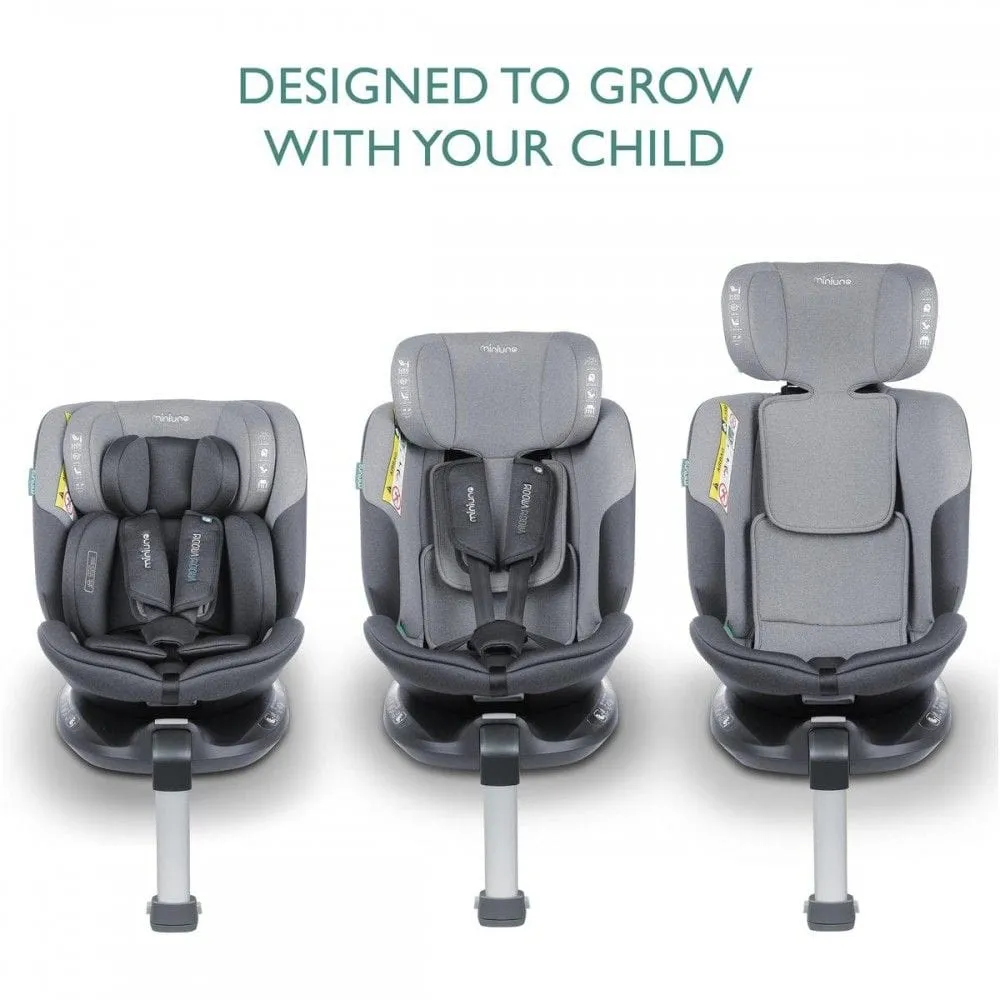 Miniuno InfinityFix R129 Swivel Car Seat - Shadow Grey