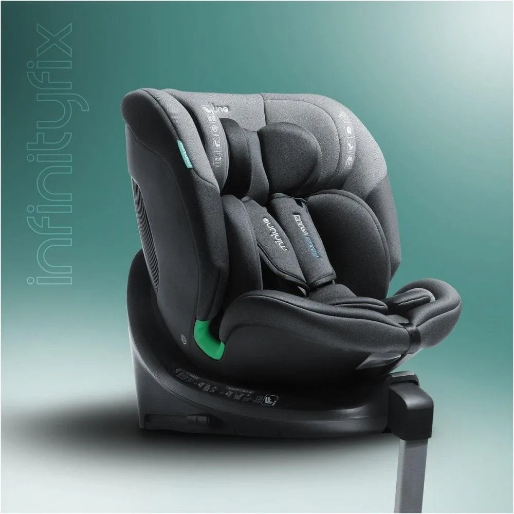 Miniuno InfinityFix R129 Swivel Car Seat - Shadow Grey