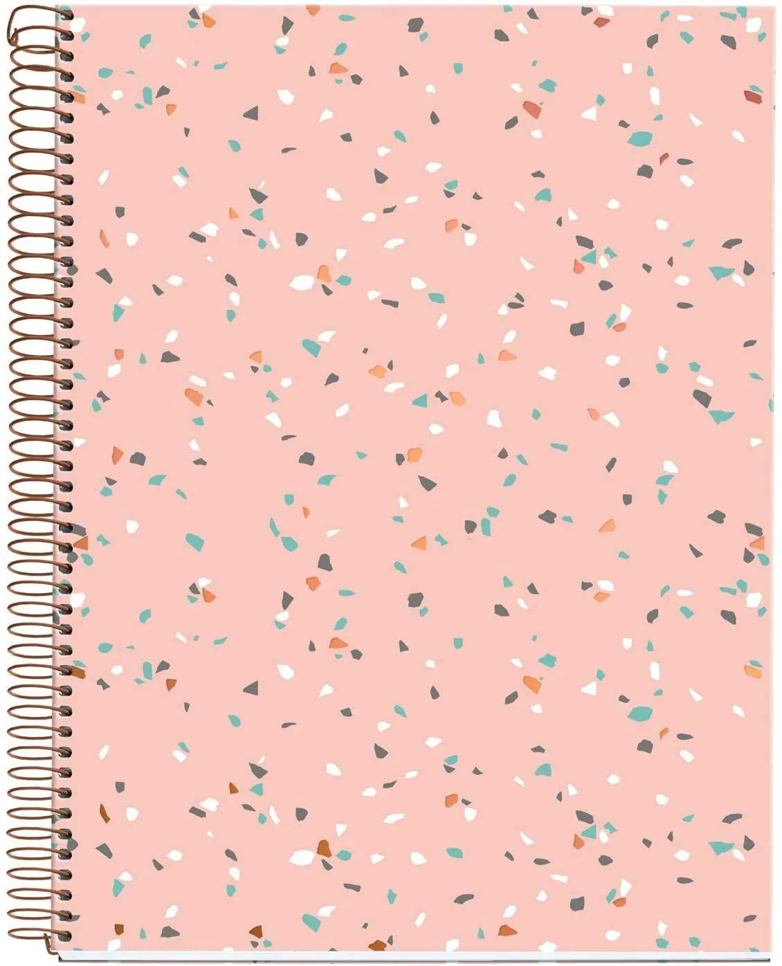 Miquelrius Large 4 Subject Wirebound Notebook - Hardcover, (120 Sheets-240 Pages, Lined), 8.5" x 11" (Terrazzo)