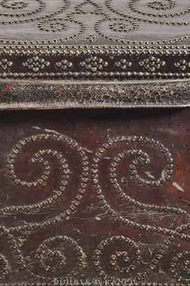 Miscellaneous, Trunk, Studded Leather, Spanish Colonial, Antique 18/19th Century, 280