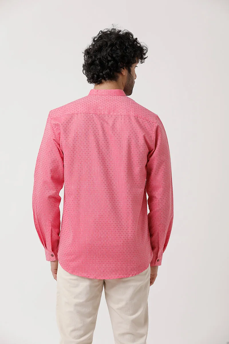 Moksha - Pink Short Kurta for Men | Uathayam