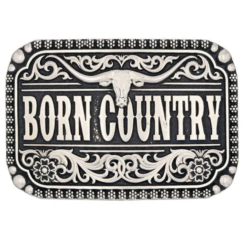 Montana Silversmiths Born Country Belt Buckle (A907)