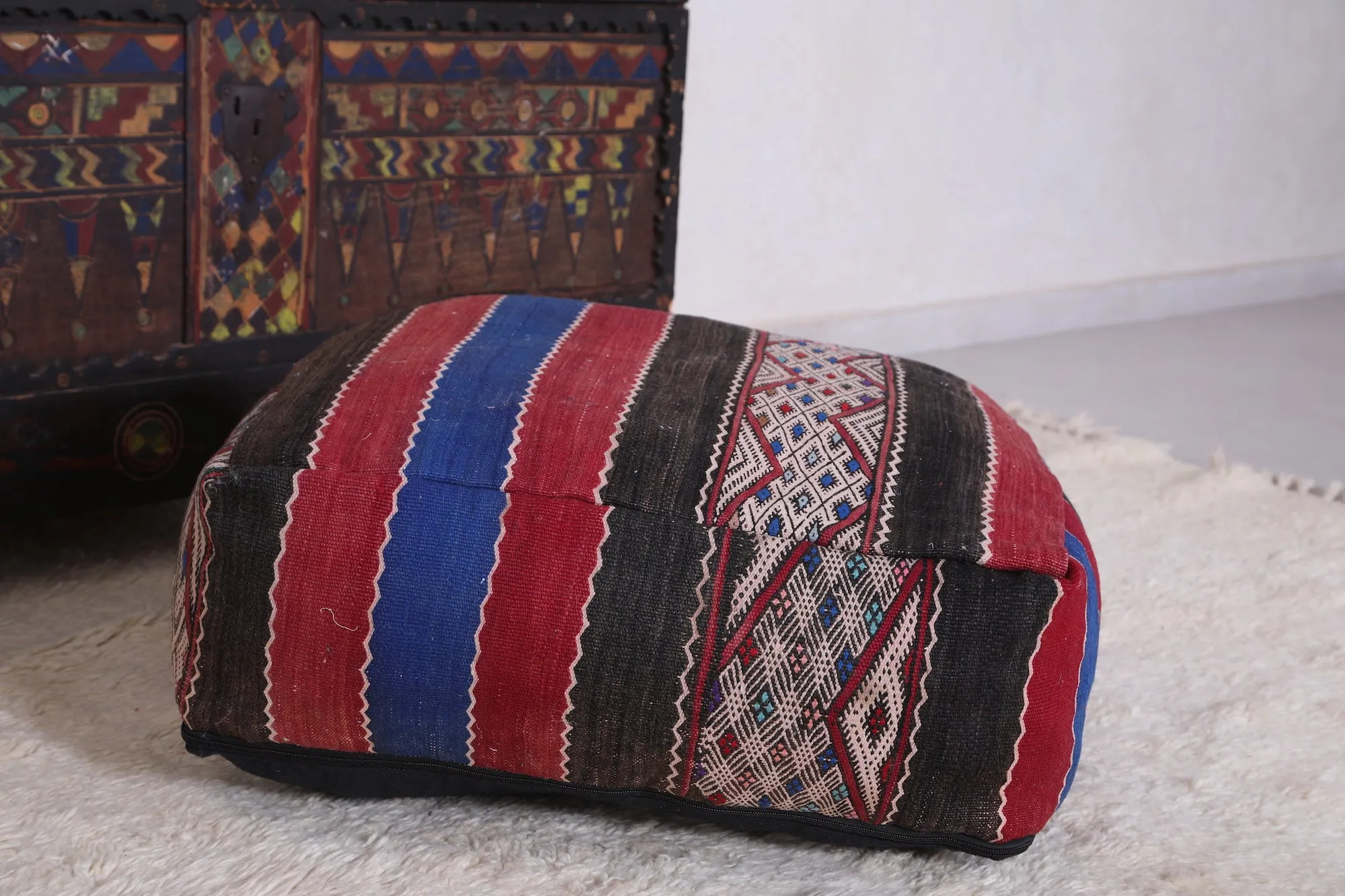 Moroccan berber Ottoman handmade Pouf Footstool