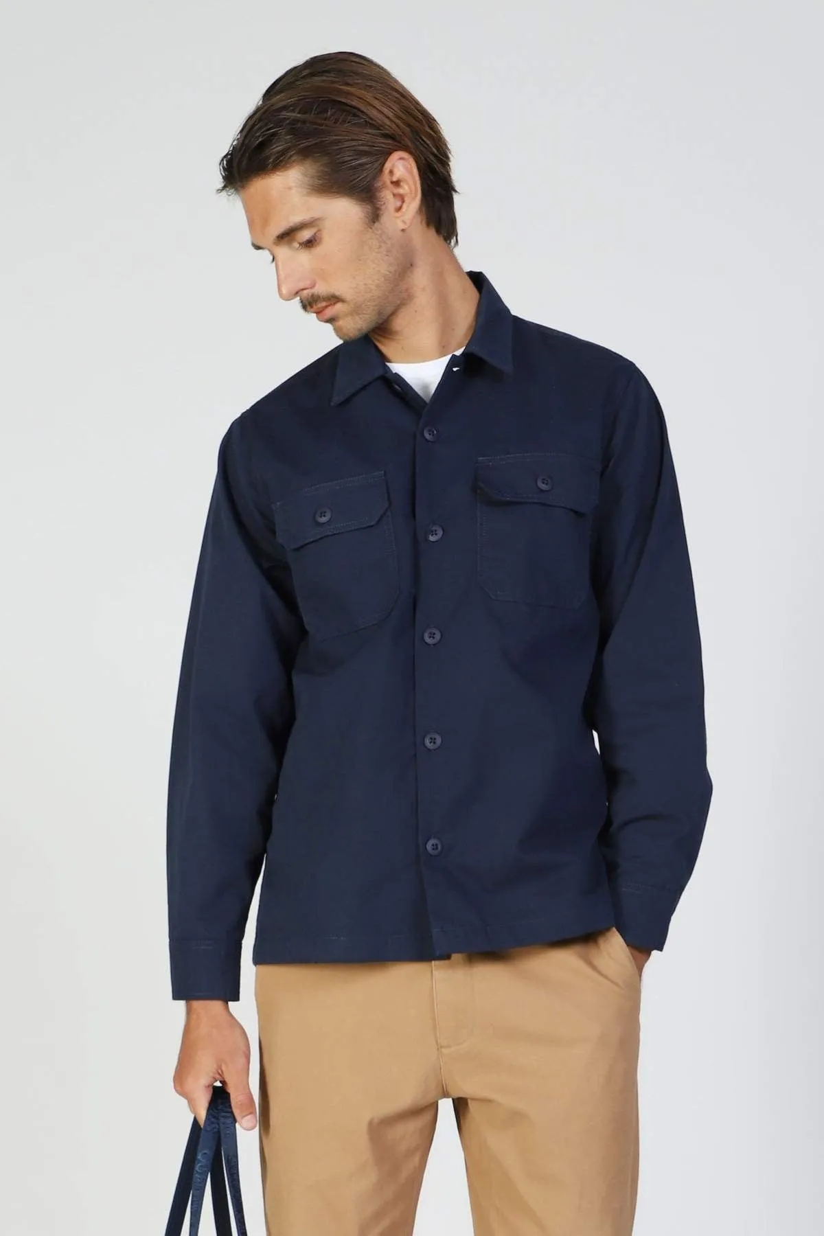 Mr Simple Ripstop Canvas Overshirt