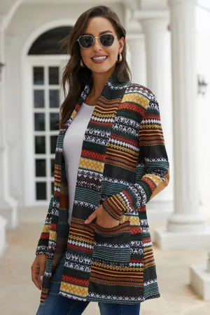 Multicolor Unforgettable Printed Cardigan Coat