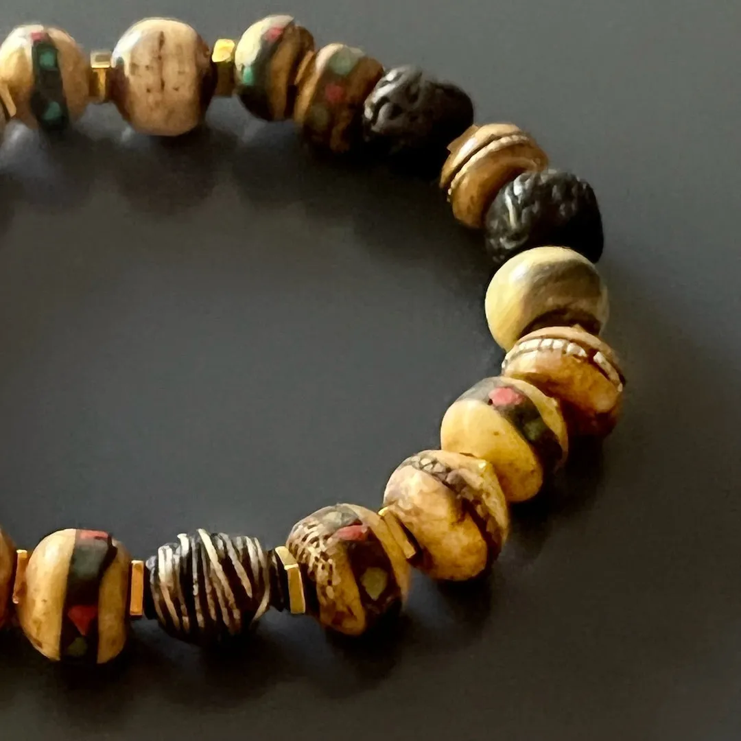 Nepal Mini Mala Meditation Beaded Bracelet