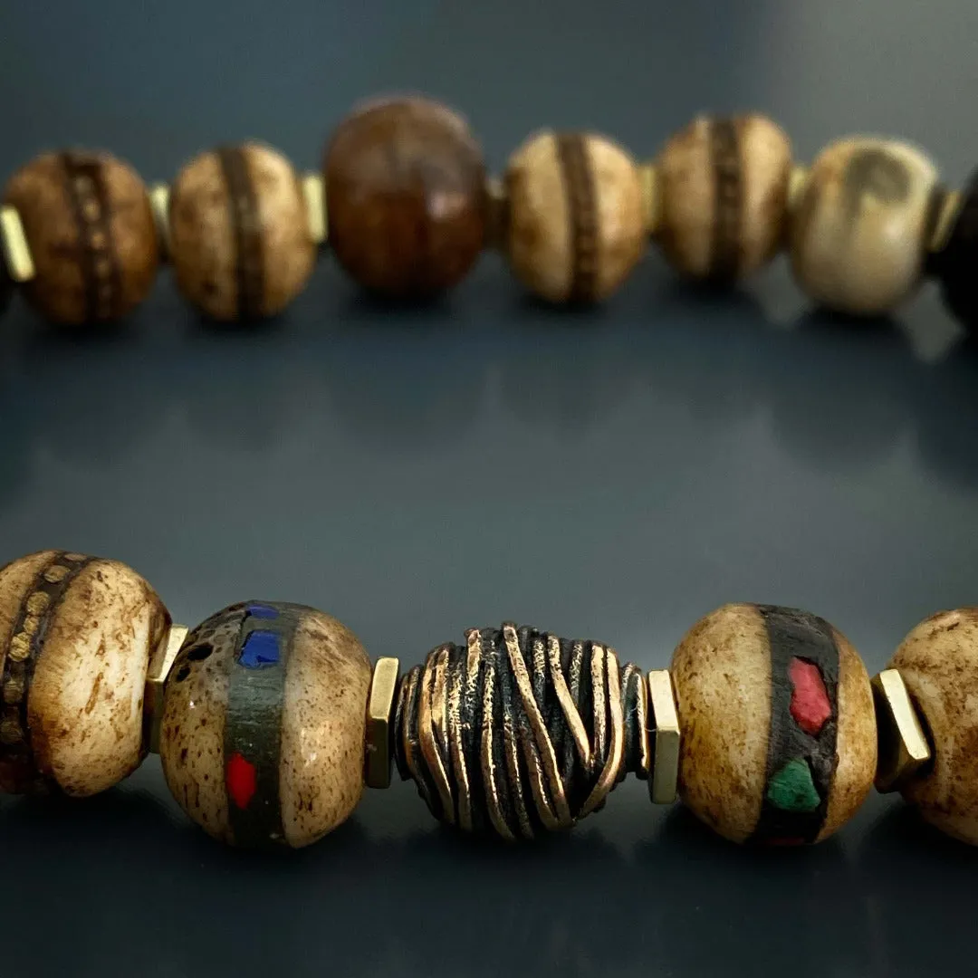 Nepal Mini Mala Meditation Beaded Bracelet