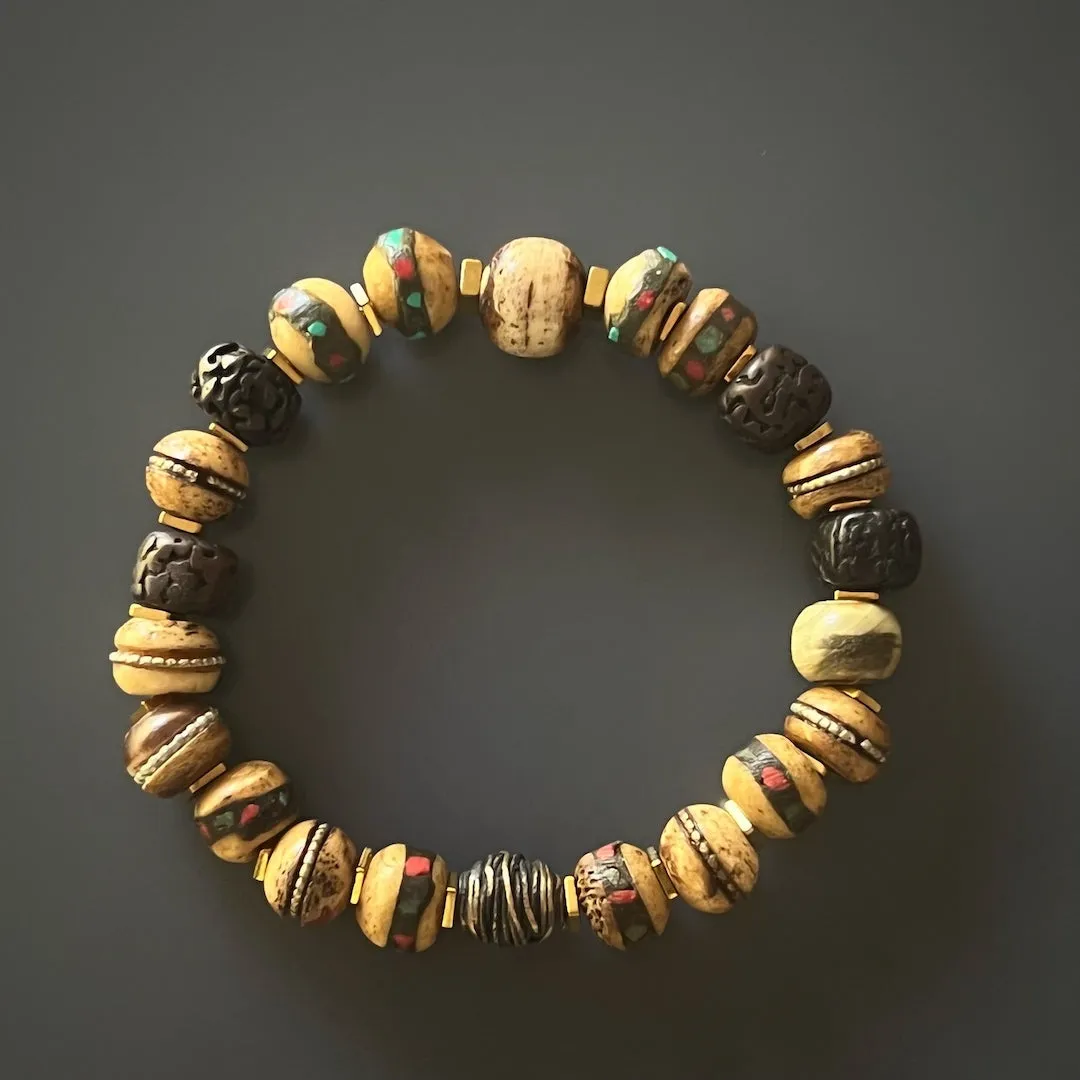 Nepal Mini Mala Meditation Beaded Bracelet