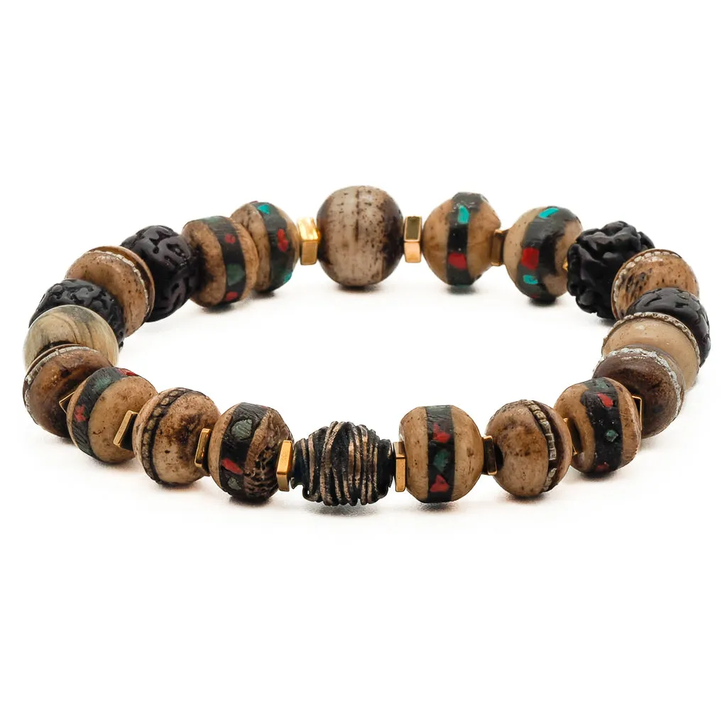Nepal Mini Mala Meditation Beaded Bracelet