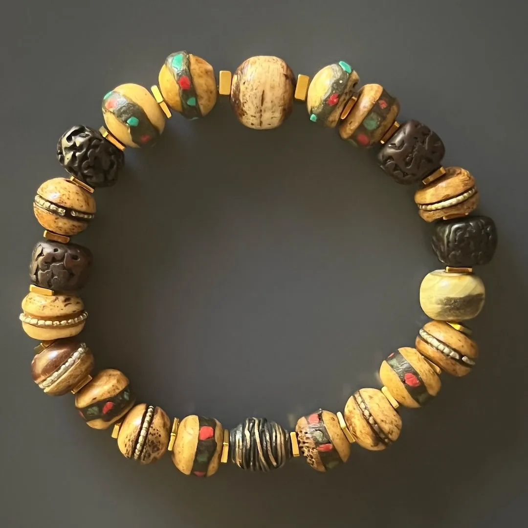 Nepal Mini Mala Meditation Beaded Bracelet