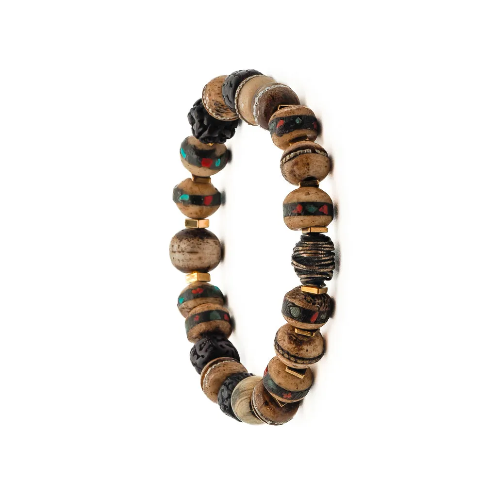 Nepal Mini Mala Meditation Beaded Bracelet