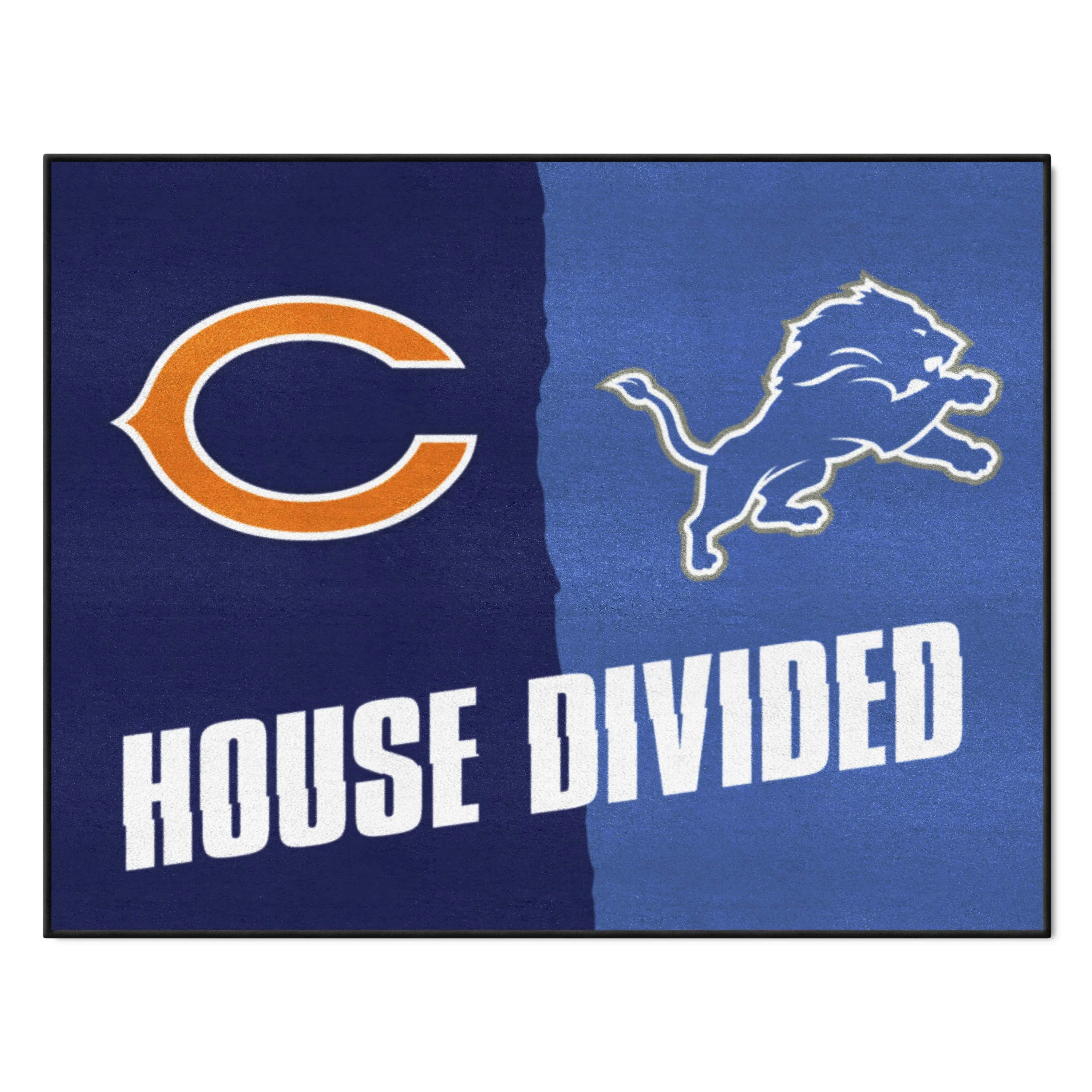 NFL House Divided Mat - Bears / Lions
