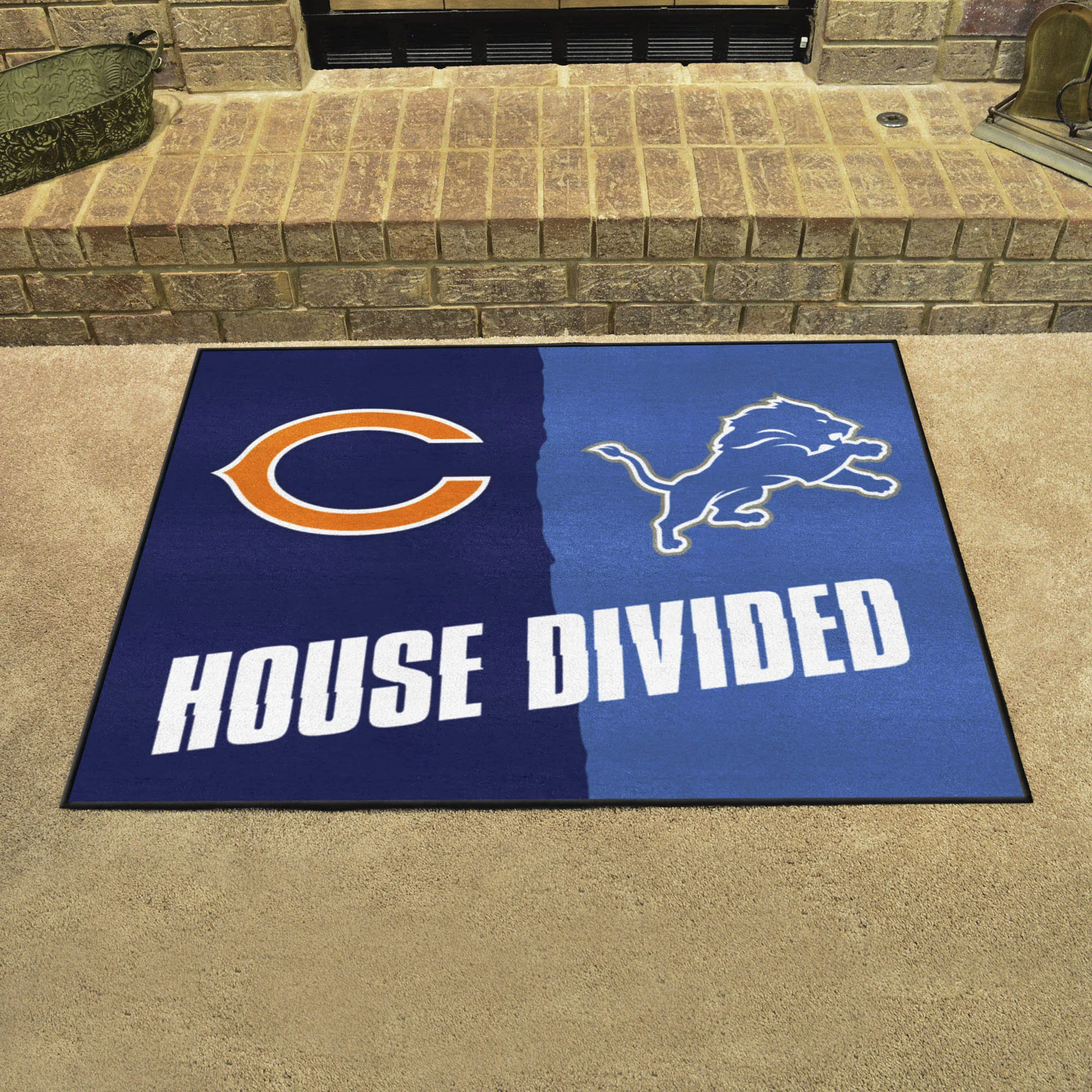 NFL House Divided Mat - Bears / Lions