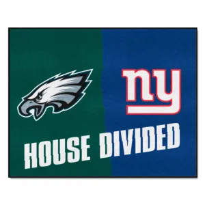 NFL House Divided Mat - Eagles / Giants