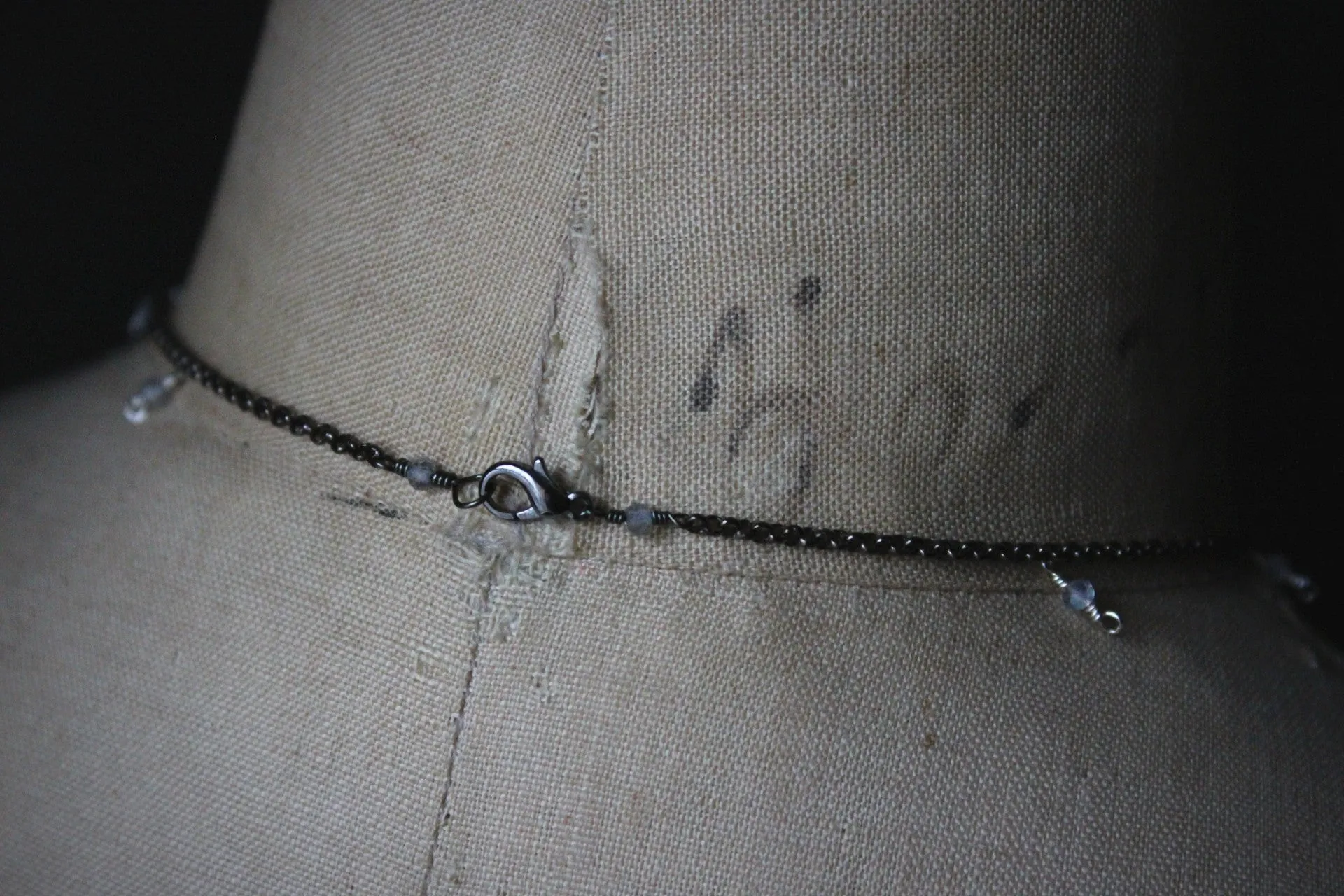 Northern Lights | The Conjurer || Deep Roots. Artisan Pewter & Labradorite Necklace.